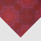 Royal Elegant Classic Luxury Red Damask Patroon Tissuepapier (Detail)