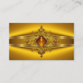 Royal Elegant Geel Goud Rijk Juweel Visitekaartje (Voorkant)