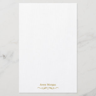 Royal Elegant Luxe Goud Gepersonaliseerd Briefpapier
