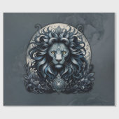 Royal elegantie, een majestueuze blik  leeuwenhoof cadeaupapier (Vlak)