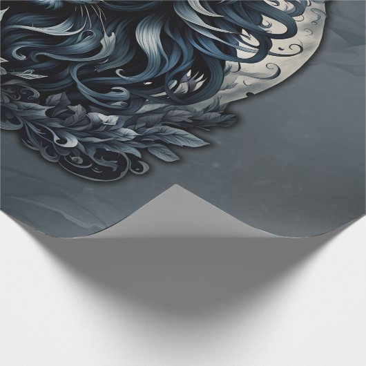 Royal elegantie, een majestueuze blik  leeuwenhoof cadeaupapier (Hoek)