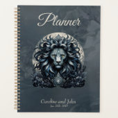 Royal elegantie, een majestueuze blik leeuwenhoof planner (Voorkant)