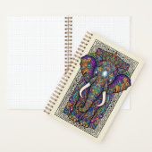 Royal Elephant Mandala Zen tangle Journal Notitieboek (Binnen)