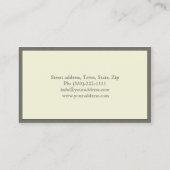 Royal Emblem Dollar Bill Monogrammed Cool Card Visitekaartje (Achterkant)