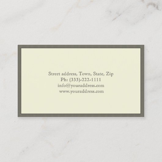 Royal Emblem Dollar Bill Monogrammed Cool Card Visitekaartje (Achterkant)