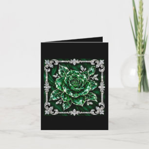 Royal Emerald Crystal Bloem collectie Feestdagen Kaart