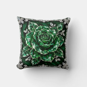 Royal Emerald Crystal Bloemcollectie Kussen