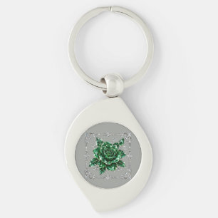 Royal Emerald Crystal Bloemcollectie Sleutelhanger