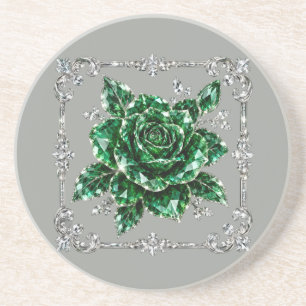 Royal Emerald Crystal Bloemcollectie Zandsteen Onderzetter