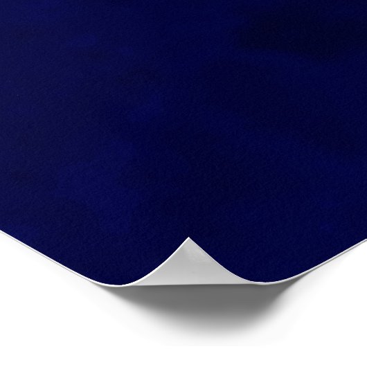 Royal en Navy Blue Streaks & Splashes Poster (Hoek)