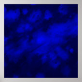 Royal en Navy Blue Streaks & Splashes Poster (Voorkant)