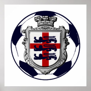 Royal England Voetbal England vlaggeschenken Poster