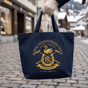 Royal Equestrian Club Natuurlijke Canvas Tassen