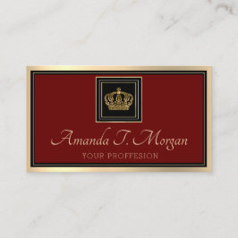 Royal Event Wedding Golden Crown Lijst Red Carpet Visitekaartje