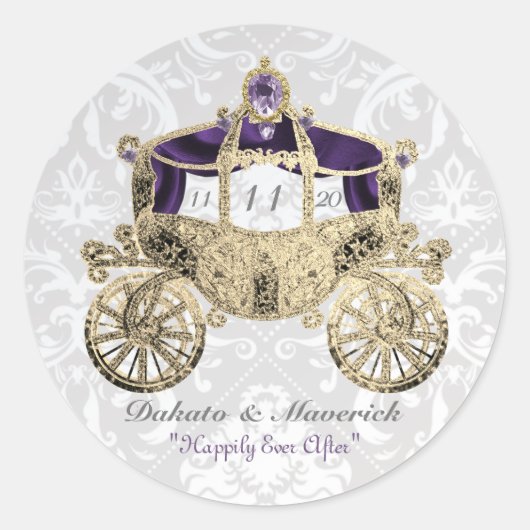 Royal Fairytale Coach Stickers (Voorkant)