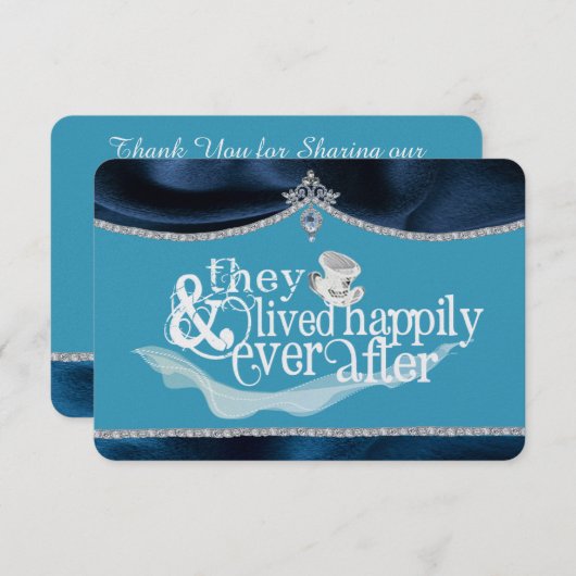 Royal Fairytale Dankjewel Kaart (Voorkant / Achterkant)