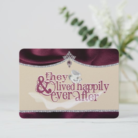 Royal Fairytale Dankjewel Kaart (Staand voorkant)