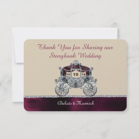 Royal Fairytale Dankjewel Kaart (Achterkant)