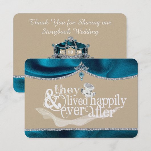 Royal Fairytale Dankjewel Kaart (Voorkant / Achterkant)