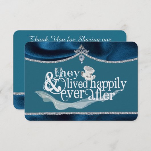 Royal Fairytale Dankjewel Kaart (Voorkant / Achterkant)