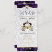 Royal Fairytale IWedding Programme Kaart (Voorkant / Achterkant)