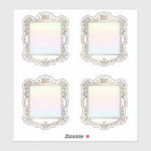 Royal Fairytale Lijst Custom-Cut Vinyl Sticker