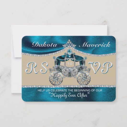Royal Fairytale RSVP Kaart (Voorkant)