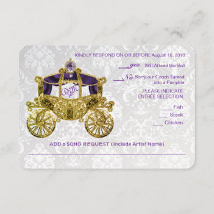 Royal Fairytale RSVP met Song Request Kaart