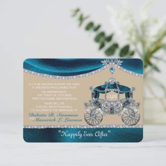 Royal Fairytale Save the Date (Staand voorkant)