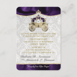 Royal Fairytale Save the Date Cards Kaart