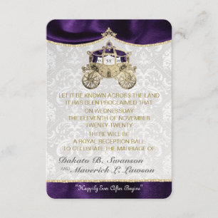 Royal Fairytale Save the Date Cards Kaart
