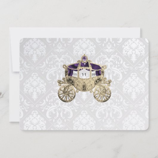 Royal Fairytale Uitnodiging (Achterkant)