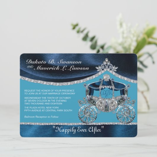 Royal Fairytale Uitnodiging (Staand voorkant)