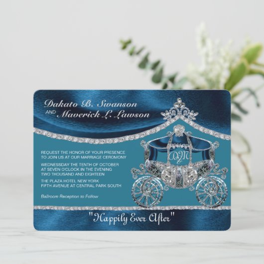 Royal Fairytale Uitnodiging (Staand voorkant)