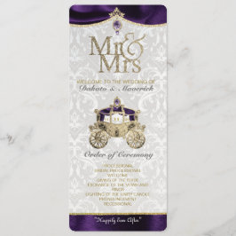 Royal Fairytale Wedding Programme Kaart