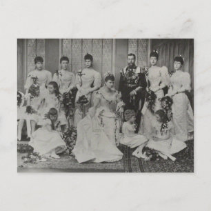 Royal Family England - Wedding Group 1893 Briefkaart