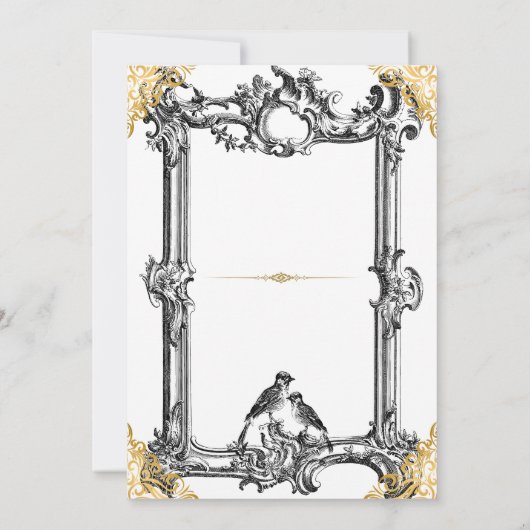 Royal Fantasy Medieval Wedding Kaart (Achterkant)