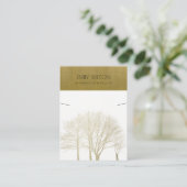 ROYAL FAUX GOLD HERFST TREE FOLIAGE KETTING DISPLA VISITEKAARTJE (Staand voorkant)