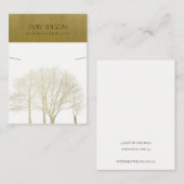 ROYAL FAUX GOLD HERFST TREE FOLIAGE KETTING DISPLA VISITEKAARTJE (Voorkant / Achterkant)