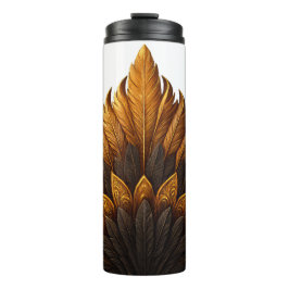 Royal Feather | Black & Gold Thermosbeker