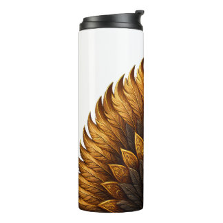 Royal Feather | Zwart & Goud   Thermosbeker