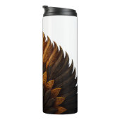 Royal Feather | Zwart & Goud Thermosbeker (Geroteerd rechts)