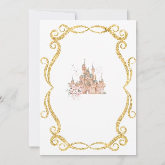 Royal Fiveness een prinses verjaardag Kaart (Achterkant)