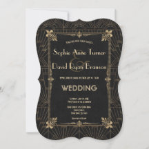 Royal Fleur-de-Lis Art Deco 1920s Wedding