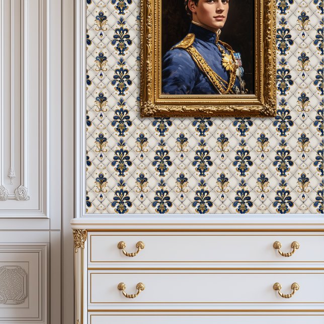 Royal Fleur de Lis Elegance Princesscore Behang (Royal Fleur de Lis Elegance Princesscore Wallpaper)