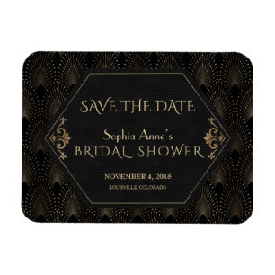 Royal Fleur-de-lis Gold Great Gatsby Vrijgezellenf Magneet