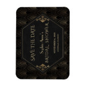 Royal Fleur-de-lis Gold Great Gatsby Vrijgezellenf Magneet (Verticaal)