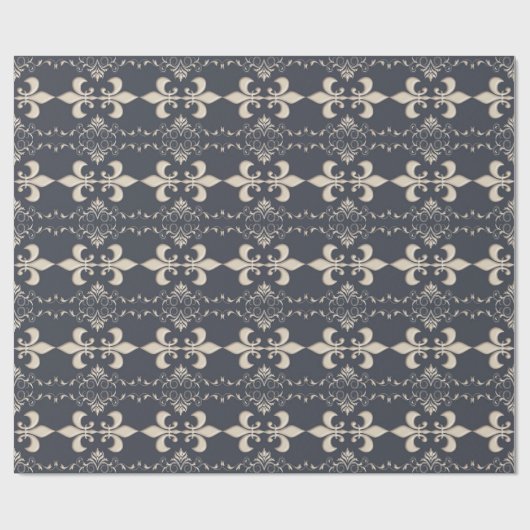 Royal.Fleur de Lis-patroon Cadeaupapier (Vlak)