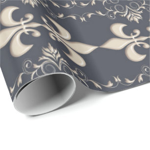 Royal.Fleur de Lis-patroon Cadeaupapier