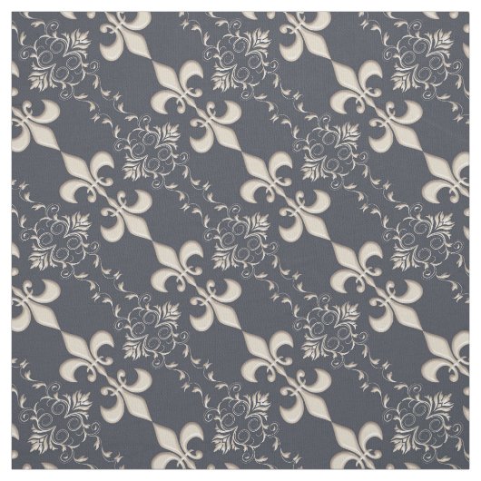 Royal, Fleur de Lis-patroon Stof (Swatch)